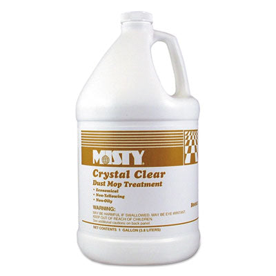 ZEP INC. Crystal Clear Dust Mop Treatment, Slightly Fruity Scent, 1 gal Bottle