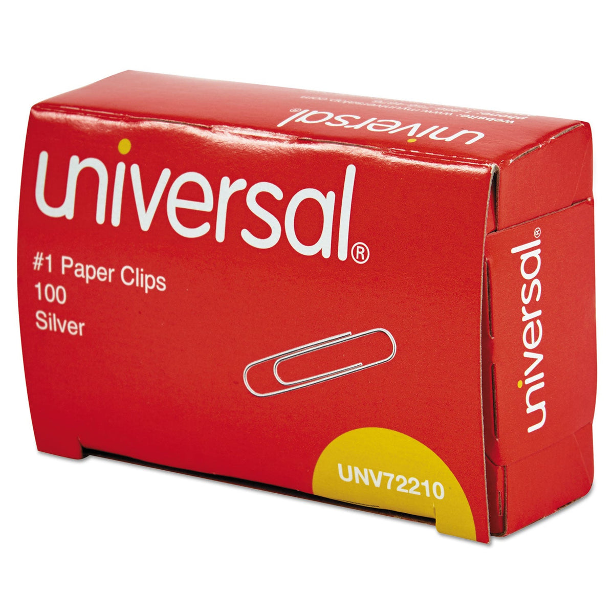 Paperclip 1 Paper Clips, #1, Smooth, Silver, 100/Box– OrderMe