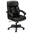 HVL151 Executive High-Back Leather Chair, Supports Up to 250 lb, 17.75" to 21.5" Seat Height, Black OrdermeInc OrdermeInc