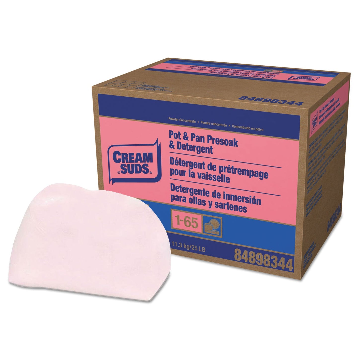 Manual Pot and Pan Presoak and Detergent without Phosphate, Baby Powder Scent, Powder, 25 lb Box - OrderMe