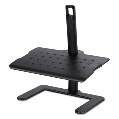 SAFCO PRODUCTS Height-Adjustable Footrest, 20.5w x 14.5d x 3.5 to 21.5h, Black