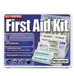 All-Purpose First Aid Kit, 21 Pieces, 4.75 x 3, Plastic Case OrdermeInc OrdermeInc