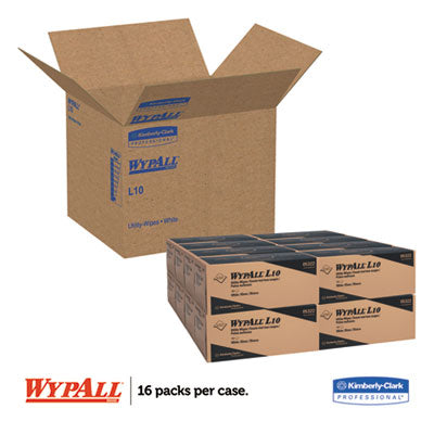 WypAll® L10 Towels POP-UP Box, 1-Ply, 12 x 10.25, White, 125/Box, 18 Boxes/Carton - OrdermeInc