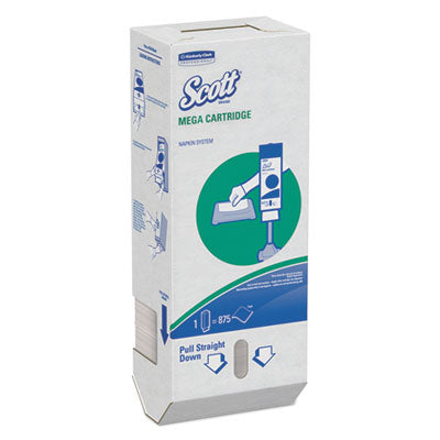 Scott® MegaCartridge Napkins, 1-Ply, 8 2/5 x 6 1/2, White, 875/Pack, 6 Packs/Carton - OrdermeInc