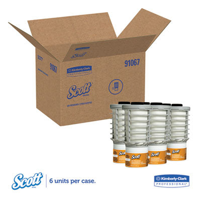 Scott® Essential Continuous Air Freshener Refill, Citrus, 48 mL Cartridge, 6/Carton - OrdermeInc