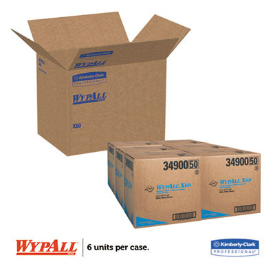 WypAll® General Clean X60 Cloths, Flat Sheet, 12.5 x 16.8, White, 150/Box, 6 Boxes/Carton OrdermeInc OrdermeInc
