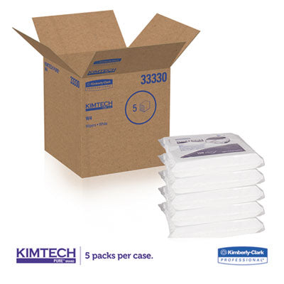 Kimtech™ W4 Critical Task Wipers, Flat Double Bag, 12 x 12, Unscented, White, 100/Bag, 5 Bags/Carton OrdermeInc OrdermeInc