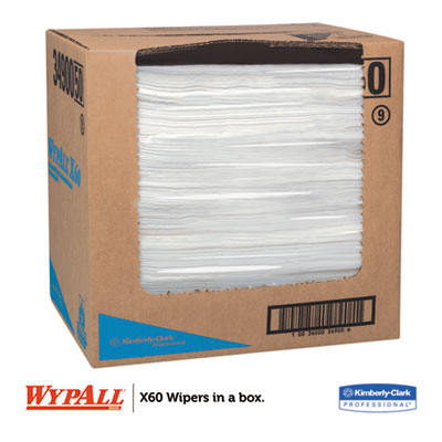 WypAll® General Clean X60 Cloths, Flat Sheet, 12.5 x 16.8, White, 150/Box, 6 Boxes/Carton OrdermeInc OrdermeInc