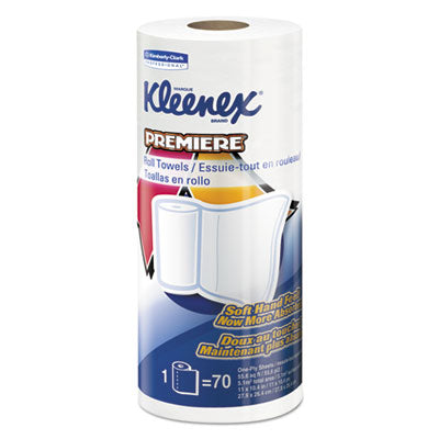 Kleenex® Premiere Kitchen Roll Towels, 1-Ply, 11 x 10.4, White, 70/Roll, 24 Rolls/Carton - OrdermeInc