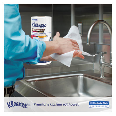 Kleenex® Premiere Kitchen Roll Towels, 1-Ply, 11 x 10.4, White, 70/Roll, 24 Rolls/Carton - OrdermeInc