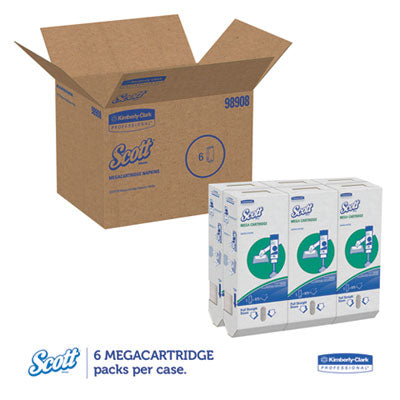 Scott® MegaCartridge Napkins, 1-Ply, 8 2/5 x 6 1/2, White, 875/Pack, 6 Packs/Carton - OrdermeInc