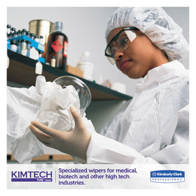 Kimtech™ W4 Critical Task Wipers, Flat Double Bag, 12 x 12, Unscented, White, 100/Bag, 5 Bags/Carton OrdermeInc OrdermeInc