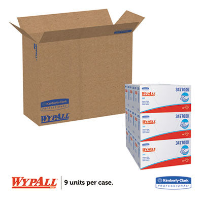 WypAll® General Clean X60 Cloths, 1/4 Fold, 11 x 23, White, 100/Box, 9 Boxes/Carton OrdermeInc OrdermeInc