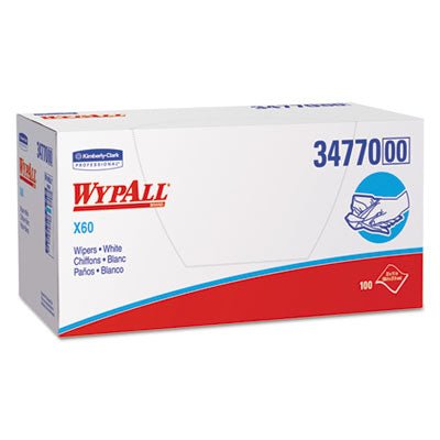 WypAll® General Clean X60 Cloths, 1/4 Fold, 11 x 23, White, 100/Box, 9 Boxes/Carton OrdermeInc OrdermeInc