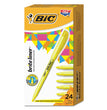 BIC CORP. Brite Liner Highlighter Value Pack, Yellow Ink, Chisel Tip, Yellow/Black Barrel, 24/Pack