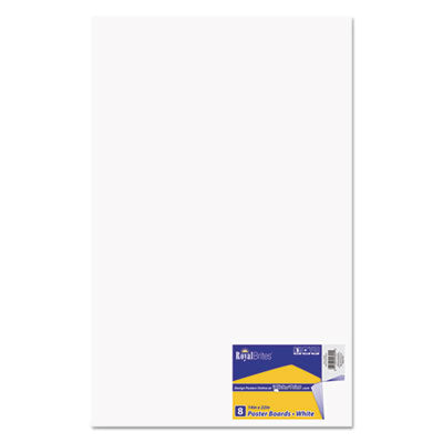GEOGRAPHICS Premium Coated Poster Board, 14 x 22, White, 8/Pack - OrdermeInc