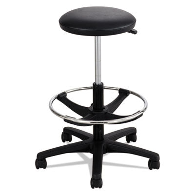 Extended-Height Lab Stool, Backless, Supports Up to 250 lb, 22" to 32" Seat Height, Black OrdermeInc OrdermeInc