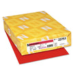 Color Cardstock, 65 lb Cover Weight, 8.5 x 11, Re-Entry Red, 250/Pack - OrdermeInc