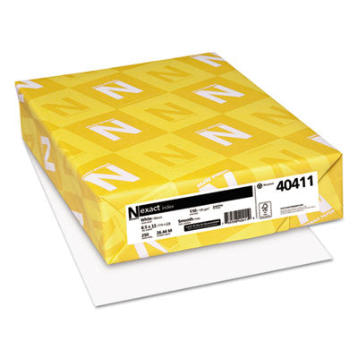 NEENAH PAPER Exact Index Card Stock, 94 Bright, 110 lb Index Weight, 8.5 x 11, White, 250/Pack