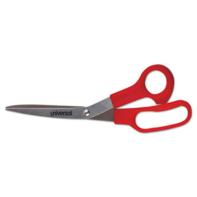 General Purpose Stainless Steel Scissors, 7.75" Long, 3" Cut Length, Red Offset Handles, 3/Pack OrdermeInc OrdermeInc