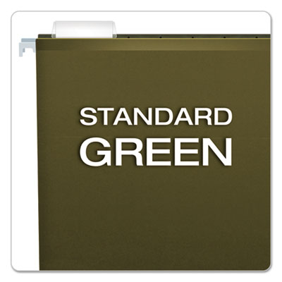 Pendaflex® Extra Capacity Reinforced Hanging File Folders with Box Bottom, 1" Capacity, Letter Size, 1/5-Cut Tabs, Green, 25/Box OrdermeInc OrdermeInc