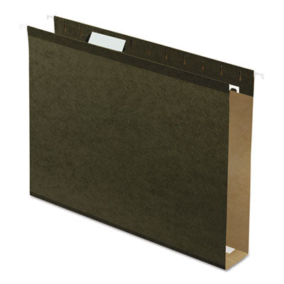 Pendaflex® Extra Capacity Reinforced Hanging File Folders with Box Bottom, 2" Capacity, Letter Size, 1/5-Cut Tabs, Green, 25/Box OrdermeInc OrdermeInc