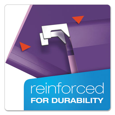 Pendaflex® Colored Reinforced Hanging Folders, Letter Size, 1/5-Cut Tabs, Violet, 25/Box OrdermeInc OrdermeInc