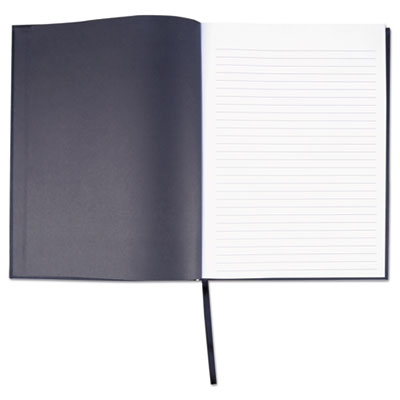 Casebound Hardcover Notebook, 1-Subject, Wide/Legal Rule, Black Cover, (150) 10.25 x 7.63 Sheets OrdermeInc OrdermeInc