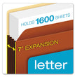 Pendaflex® Heavy-Duty File Pockets, 7" Expansion, Letter Size, Redrope, 5/Box OrdermeInc OrdermeInc