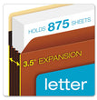 Pendaflex® Extra-Wide Heavy-Duty File Pockets, 3.5" Expansion, Letter Size, Redrope, 10/Box OrdermeInc OrdermeInc