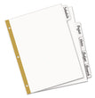 AVERY PRODUCTS CORPORATION Write and Erase Big Tab Paper Dividers, 5-Tab, 11 x 8.5, White, White Tabs, 1 Set