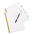 AVERY PRODUCTS CORPORATION Write and Erase Big Tab Paper Dividers, 5-Tab, 11 x 8.5, White, White Tabs, 1 Set