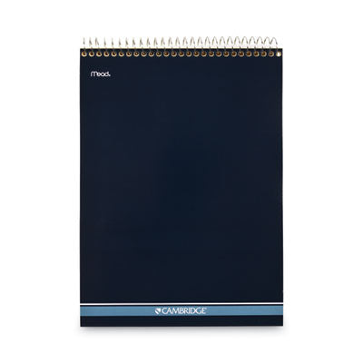 Stiff-Back Wire Bound Notepad, Wide/Legal Rule, Canary/Blue Cover, 70 Canary-Yellow 8.5 x 11.5 Sheets - OrdermeInc