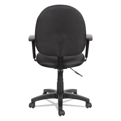 ALERA Alera Essentia Series Swivel Task Chair with Adjustable Arms, Supports Up to 275 lb, 17.71" to 22.44" Seat Height, Black