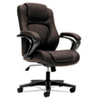 HVL402 Series Executive High-Back Chair, Supports Up to 250 lb, 17" to 21" Seat Height, Brown Seat/Back, Black Base OrdermeInc OrdermeInc