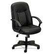 HVL601 Series Executive High-Back Leather Chair, Supports Up to 250 lb, 17.44" to 20.94" Seat Height, Black OrdermeInc OrdermeInc