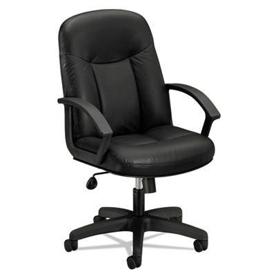 HVL601 Series Executive High-Back Leather Chair, Supports Up to 250 lb, 17.44" to 20.94" Seat Height, Black OrdermeInc OrdermeInc