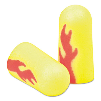 3M™ E-A-Rsoft Blasts Earplugs, Cordless, Foam, Yellow Neon/Red Flame, 200 Pairs/Box OrdermeInc OrdermeInc