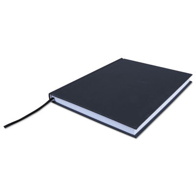 Casebound Hardcover Notebook, 1-Subject, Wide/Legal Rule, Black Cover, (150) 10.25 x 7.63 Sheets OrdermeInc OrdermeInc