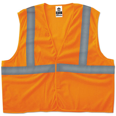 GloWear 8205HL Type R Class 2 Super Econo Mesh Vest, Large to X-Large, Orange - OrdermeInc