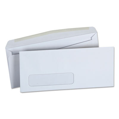 Open-Side Business Envelope, 1 Window, #10, Square Flap, Gummed Closure, 4.13 x 9.5, White, 500/Box OrdermeInc OrdermeInc