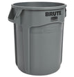 Rubbermaid® Commercial Vented Round Brute Container, 20 gal, Plastic, Gray OrdermeInc OrdermeInc