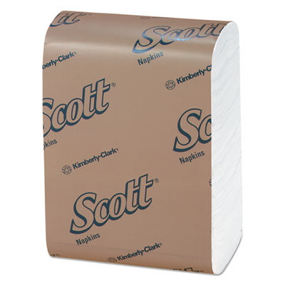 Scott® Low-Fold Dispenser Napkins, 1-Ply, 12" x 7", White, 250/Pack, 32 Packs/Carton - OrdermeInc