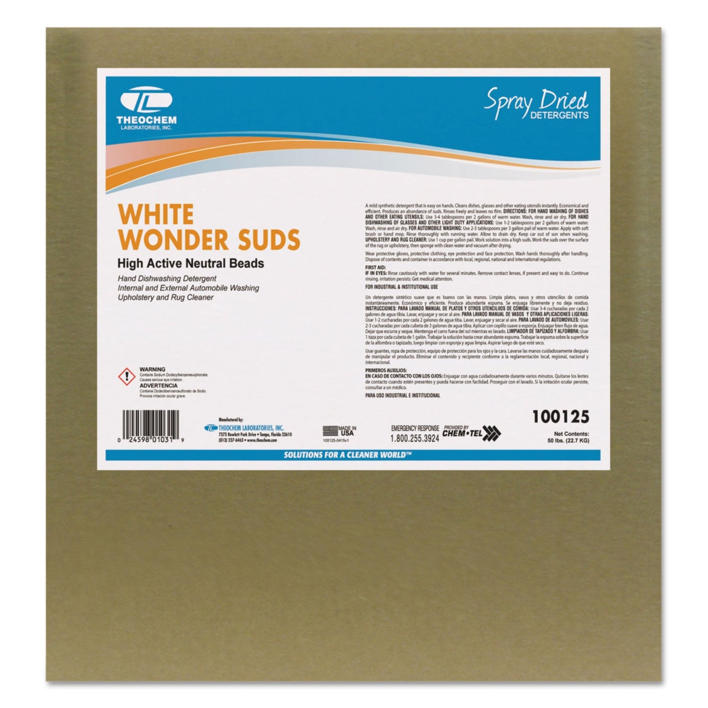 Hand Dishwashing Detergent, 50 lb Box - OrderMe