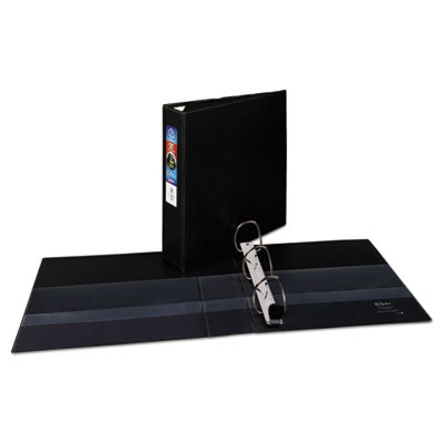 AVERY PRODUCTS CORPORATION Heavy-Duty Non-View Binder with DuraHinge and One Touch EZD Rings, 3 Rings, 2" Capacity, 11 x 8.5, Black