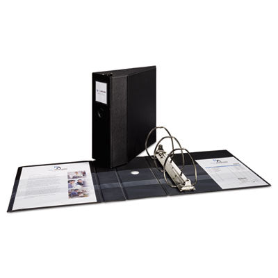 Durable Non-View Binder with DuraHinge and EZD Rings, 3 Rings, 5" Capacity, 11 x 8.5, Black, (8901) OrdermeInc OrdermeInc