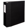 Heavy-Duty Non-View Binder with DuraHinge, Three Locking One Touch EZD Rings and Spine Label, 4" Capacity, 11 x 8.5, Black OrdermeInc OrdermeInc