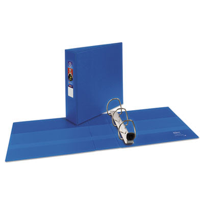 AVERY PRODUCTS CORPORATION Heavy-Duty Non-View Binder with DuraHinge and Locking One Touch EZD Rings, 3 Rings, 3" Capacity, 11 x 8.5, Blue