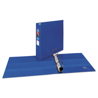 AVERY PRODUCTS CORPORATION Heavy-Duty Non-View Binder with DuraHinge and One Touch EZD Rings, 3 Rings, 2" Capacity, 11 x 8.5, Blue