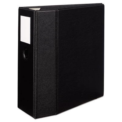 Heavy-Duty Non-View Binder, DuraHinge, Three Locking One Touch EZD Rings, Spine Label, Thumb Notch, 5" Cap, 11 x 8.5, Black OrdermeInc OrdermeInc